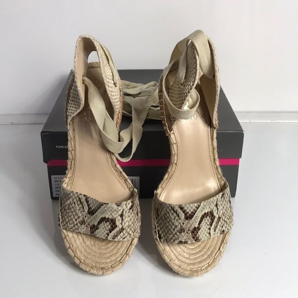 Vince Camuto Levernta Ankle Wrap Espadrilles Wedge - Picture 8 of 8